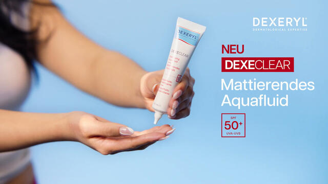 DEXECLEAR mattierendes Aquafluid SPF50+