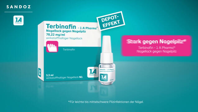 Terbinafin - 1 A Pharma® Nagellack gegen Nagelpilz