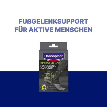 Hansaplast Performance Fußgelenkbandage L/XL | Schützende Sportbandage | Bandage für das Fußgelenk