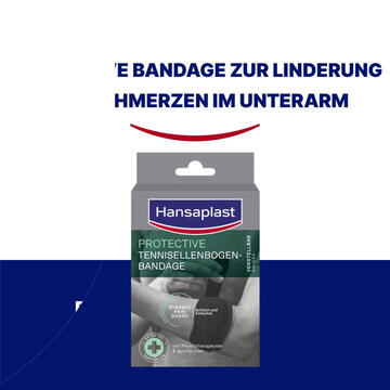 Hansaplast Protective Tennisellenbogen Bandage | Schützende & entlastende Armbandage | Sportbandage