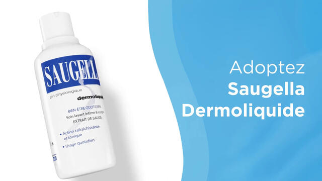Saugella - Dermoliquide - Soin lavant pour l’hygiène intime quotidienne des femmes adultes - à base d’extrait de Sauge - Assure le bien-être intime quotidien - Flacon 250 ml