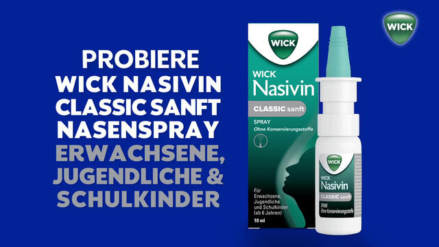 WICK Nasivin® Classic sanft 0,05% Nasenspray ohne Konservierungsstoffe