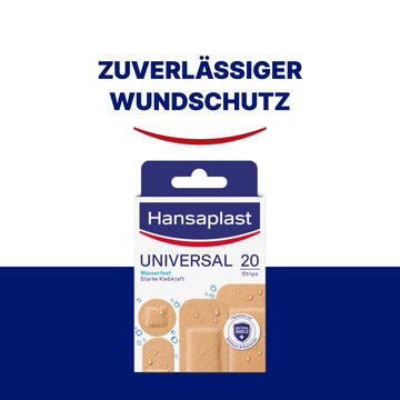 Hansaplast® Universal Pflaster wasserfest I 7,2 cm x 1,9 cm I 100 Stück