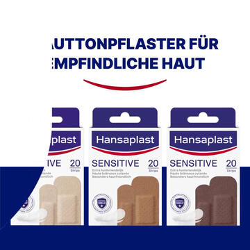 Hansaplast Sensitive Hautton Light 20 Strips