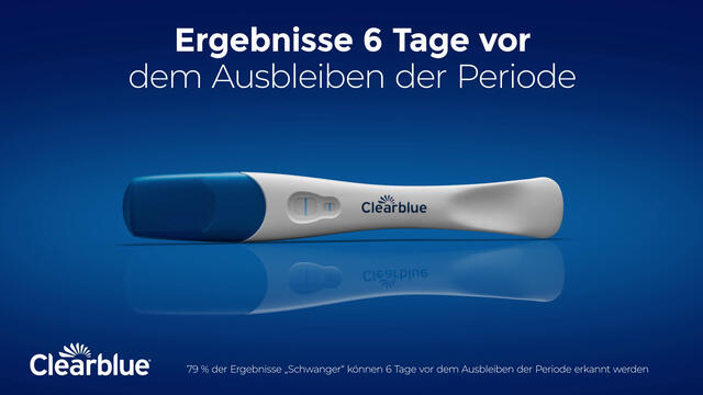 Clearblue Schwangerschaftstest frühe Erkennung 2er