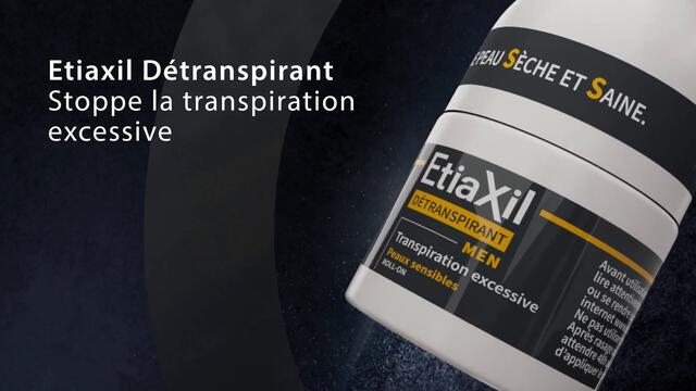 ETIAXIL - Déodorant Détranspirant - Traitement Transpiration Excessive - Aisselles - HOMME - Peaux Sensibles - 15 ml - Lot de 2
