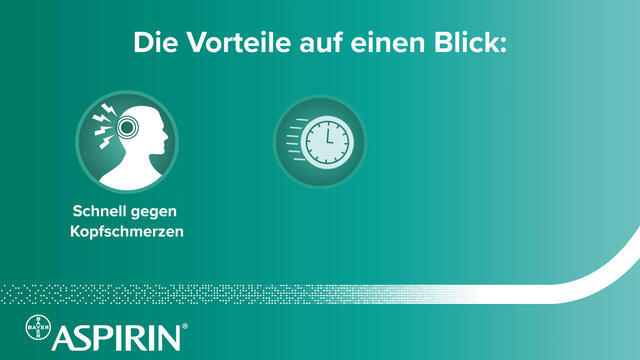 ASPIRIN® 500 mg überzogene Tabletten – bewährte Wirksamkeit gegen Kopfschmerzen