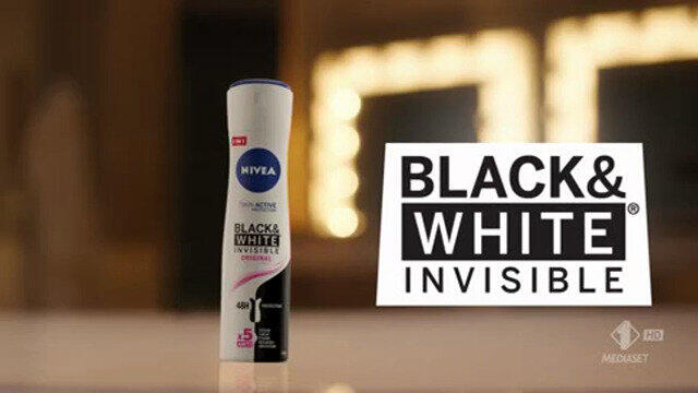 Nivea Black & White Invisible Original Roll-on 50 ml, Deodorante roll on donna antitraspirante 72h