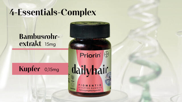 Priorin® dailyhair PIGMENTIQ: Gummies, die die Haarfarbe strahlen lassen