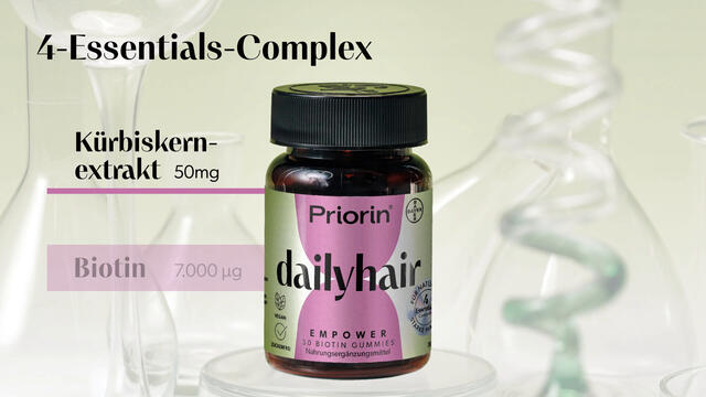 Priorin® dailyhair EMPOWER – Biotin-Gummies für natürlich starke Haare