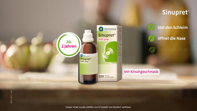 Sinupret® Saft sine - bei Schnupfen für Kinder ab 2 Jahren