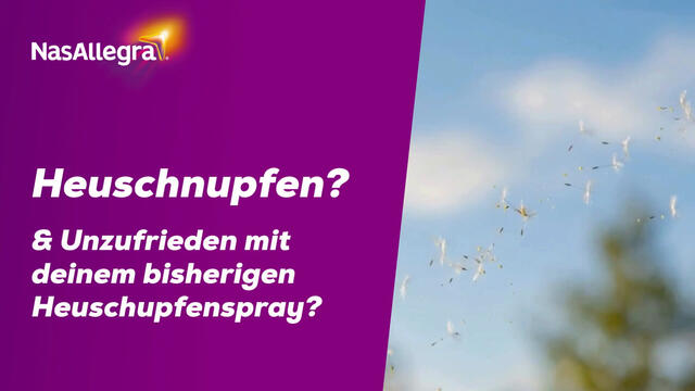 NasAllegra® Heuschnupfenspray I 2-in-1 Wirkstoffkombi bei Pollenallergie