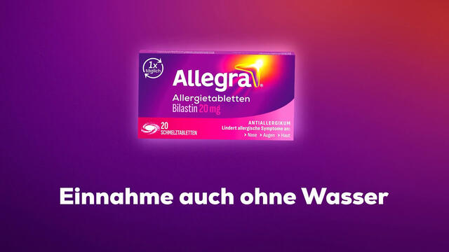 Allegra Allergietabletten für Kinder | Kinderleichte Einnahme | Zergehen auf der Zunge | Leckerer Erdbeergeschmack