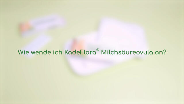 DR. KADE KadeFlora Milchsäureovula