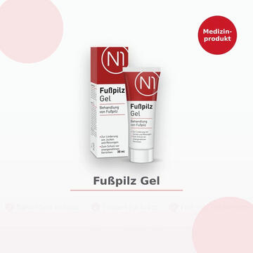 N1 Fußpilz Gel – Fußpilz Creme zur Behandlung von Pilzinfektionen der Haut, lindert Juckreiz, Brennen & Rötungen und bekämpft Pilze effektiv, Creme gegen Fußpilz, Fußpflege - Jetzt 10% mit dem Code pharmedix10 sparen*