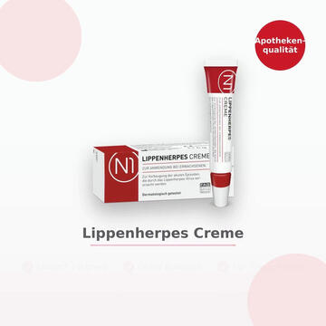 N1 Lippenherpes Creme – Herpescreme gegen Herpesbläschen,  Zur Behandlung von Lippenherpes, Herpes Creme lindert Juckreiz, Schmerzen & Brenen