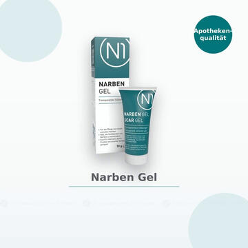 N1 Narben Gel – zur Behandlung & Reduktion von Narben (Akne-, OP- & Brandnarben), Silizium-Gel verbessert Hautbild & glättet sichtbar, Nabensalbe, Narbencreme - Jetzt 10% mit dem Code pharmedix10 sparen*