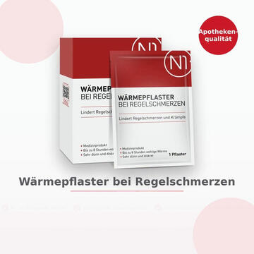 N1 Wärmepflaster bei Regelschmerzen – bis zu 8 Stunden wohlige Wärme