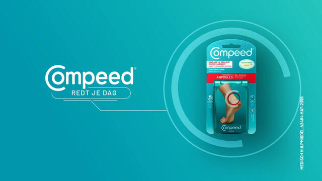 Compeed® Blarenpleisters | Assortiment Mix van Medium, Small en pleisters voor op de tenen | Directe pijnverlichting