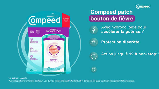 COMPEED Patch Boutons de Fièvre avec Applicateur DUO