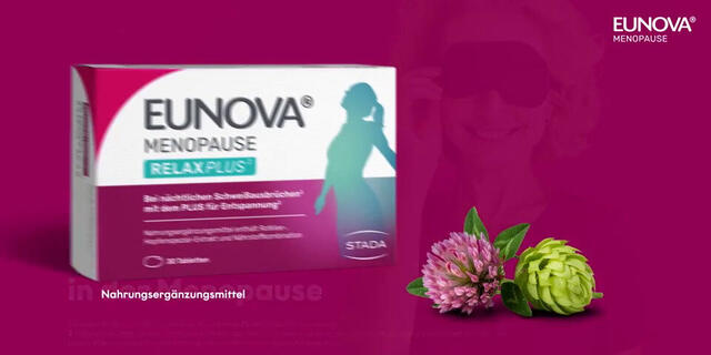 EUNOVA® MENOPAUSE RELAXPLUS bei nächtlichen Schweißausbrüchen