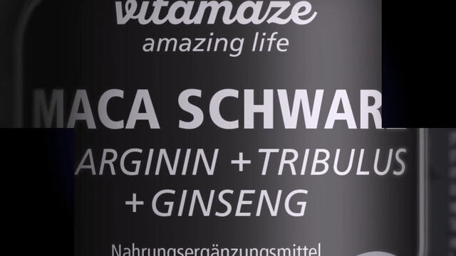 Vitamaze Maca Schwarz + L-Arginin + Tribulus + Ginseng