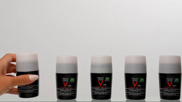 Vichy Deo Anti-Transpirant 48h Roll-On, Deo Damen und Herren - Doppelpack
