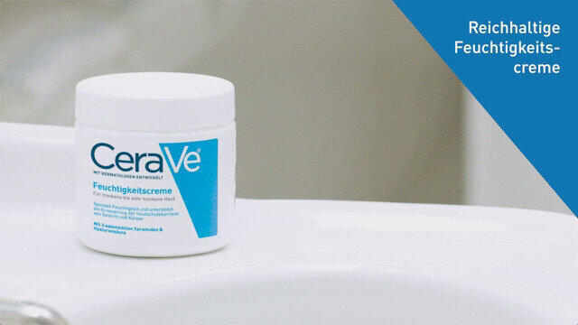 CeraVe Feuchtigkeitscreme: Reichhaltige Körpercreme für trockene bis sehr trockene Haut für Gesicht und Körper