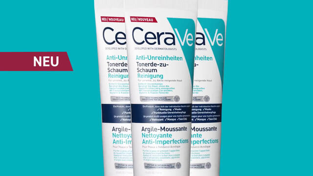 CeraVe Tonerde-zu-Schaum-Reinigung Gesichtsreinigung für unreine Haut