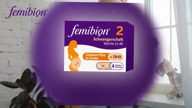 Femibion® 2 Schwangerschaft Nahrungsergänzung, SSW 13-40, Folsäure