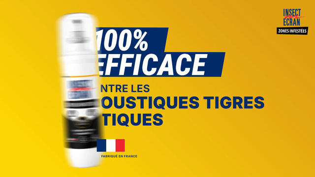 INSECT ECRAN -ZONES INFESTEES- Anti-moustiques - Spray répulsif peau - Protection contre les piqûres de moustiques - Zones Infestées - 100 ml Lot de 2 -25%