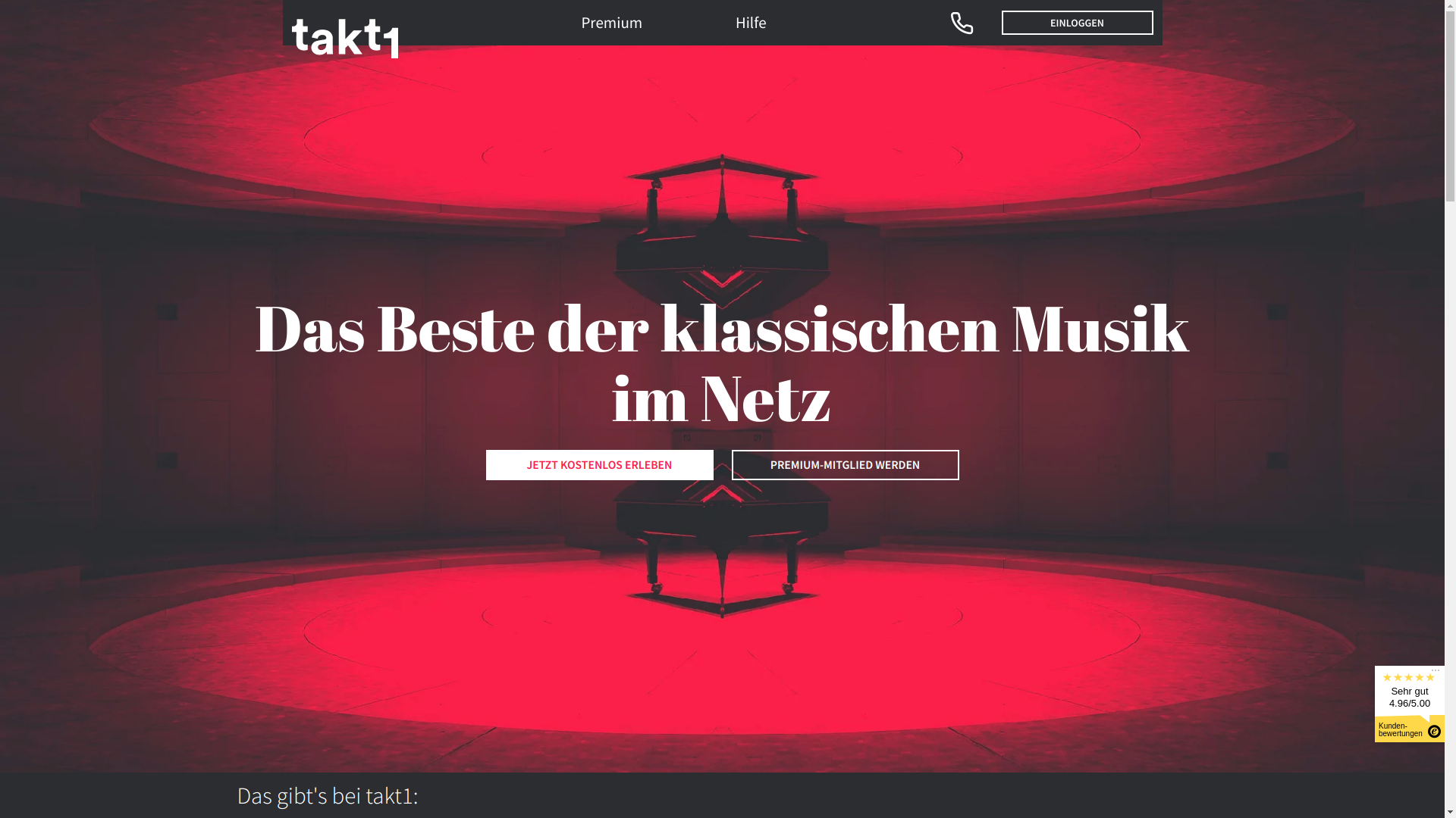 takt1 Website Screenshot