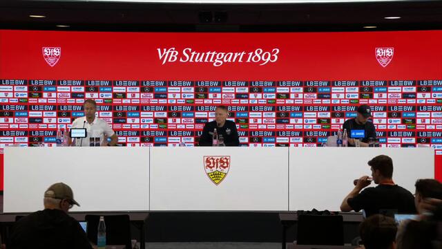 Pressekonferenz: VfB Stuttgart - Bayer Leverkusen