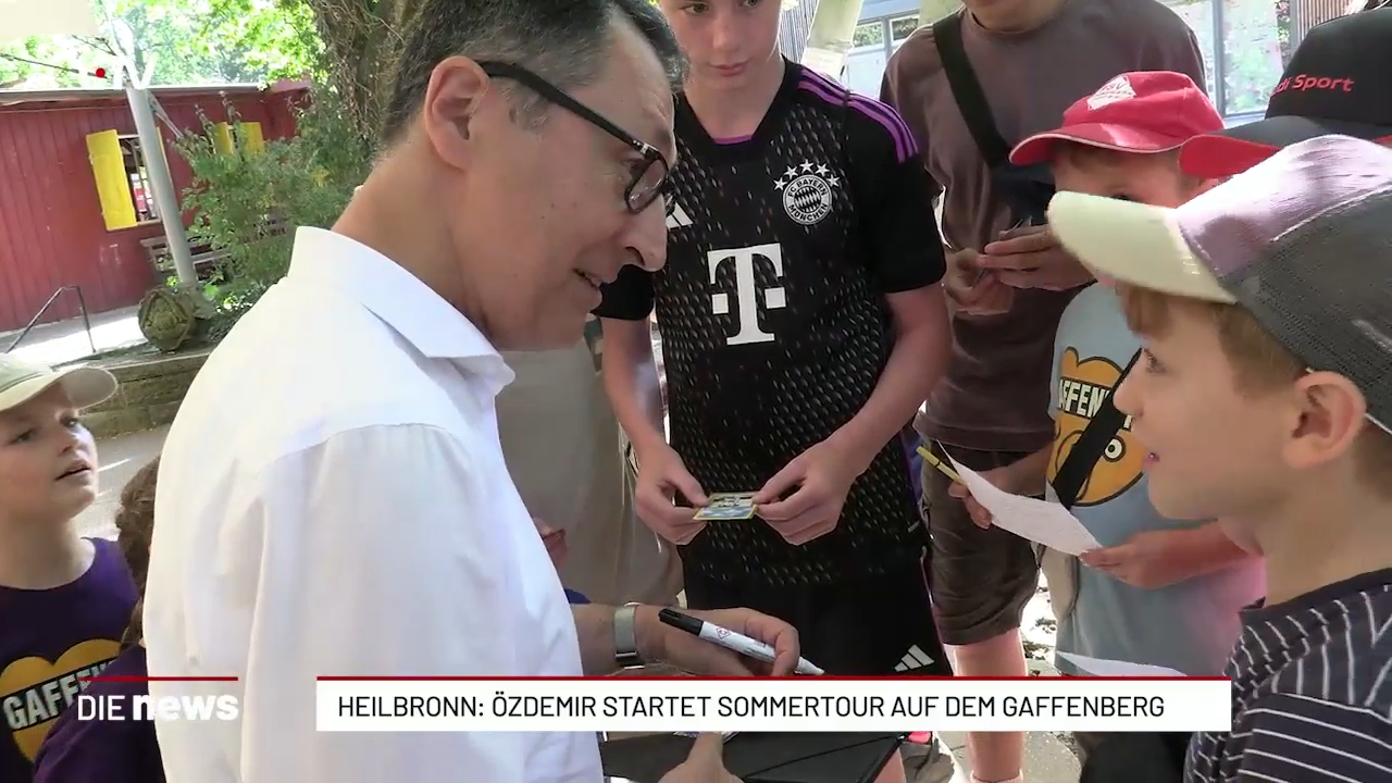 Heilbronn: Özdemir startet Sommertour auf dem Gaffenberg