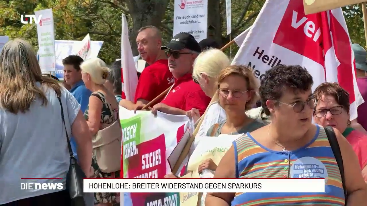 Hohenlohekreis: Protest gegen Haushaltskürzungen