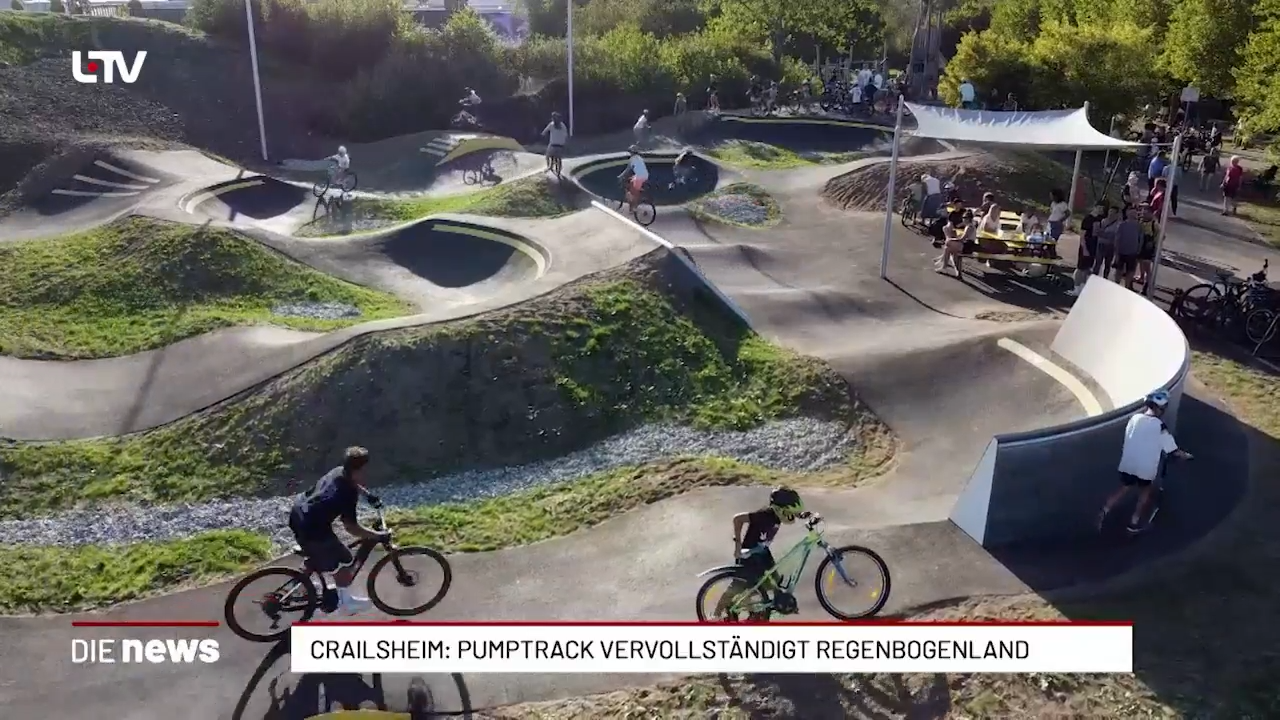 Crailsheim: Pumptrack vervollständigt Regenbogenland