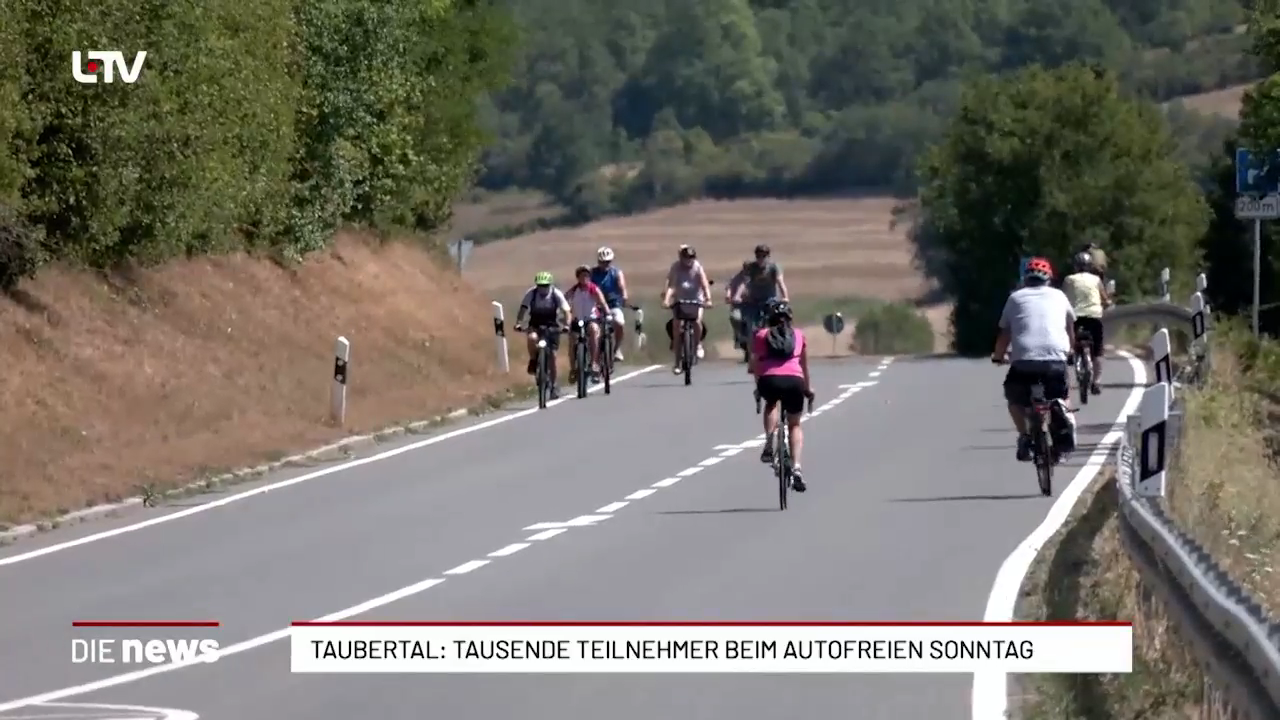 Taubertal: Autofreier Sonntag wirbt für Radtourismus
