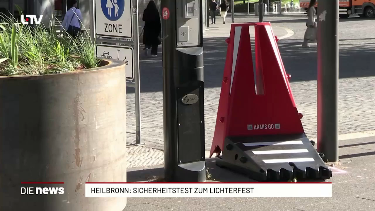 Heilbronn schützt Neckarmeile mit 31 Stahlkübeln
